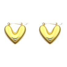 Afbeelding in Gallery-weergave laden, Golden Heart Hoops