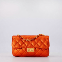 Afbeelding in Gallery-weergave laden, Sophia Leather Bag - Orange Metallic

