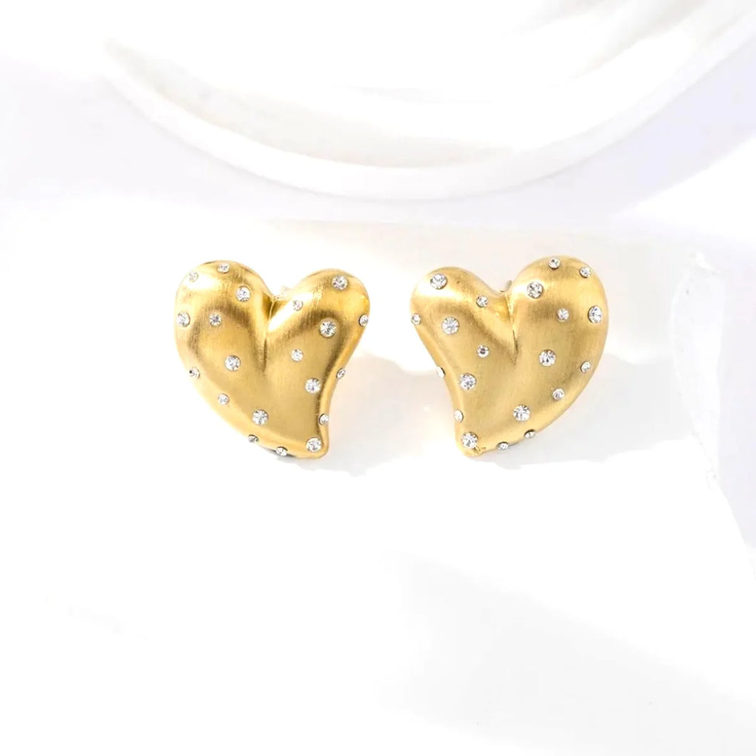 Sparkle Heart Earrings