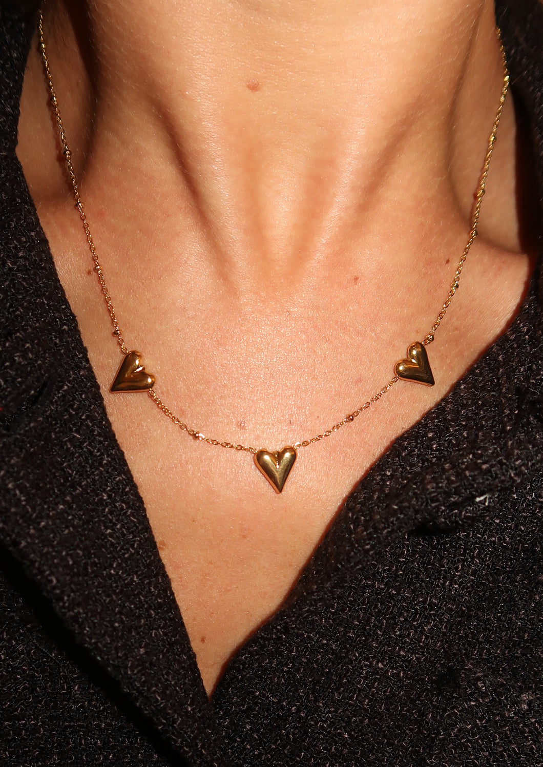 Triple Heart Necklace