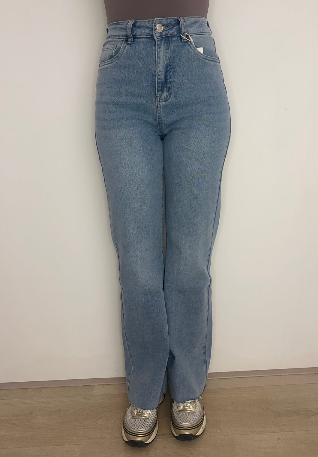 Wide Leg Light Blue Jeans XJ310