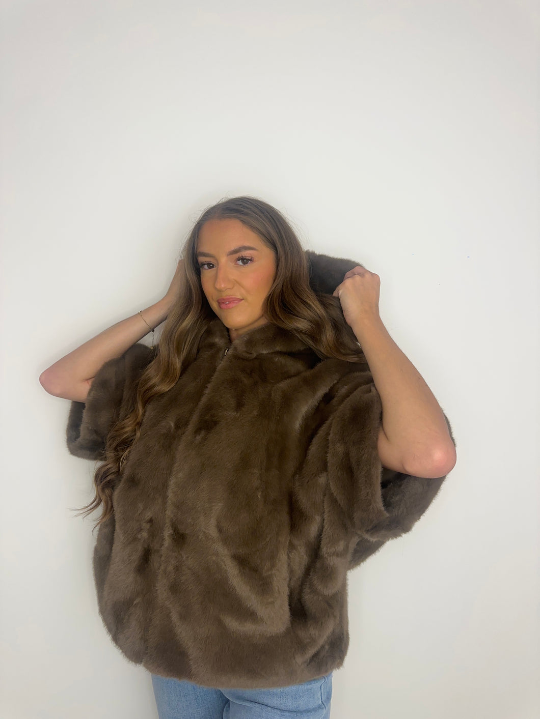 Faux Fur Cape Vest