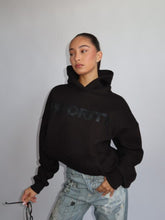 Afbeelding in Gallery-weergave laden, PRIORITY MINIMALISTIC HOODIE – BLACK
